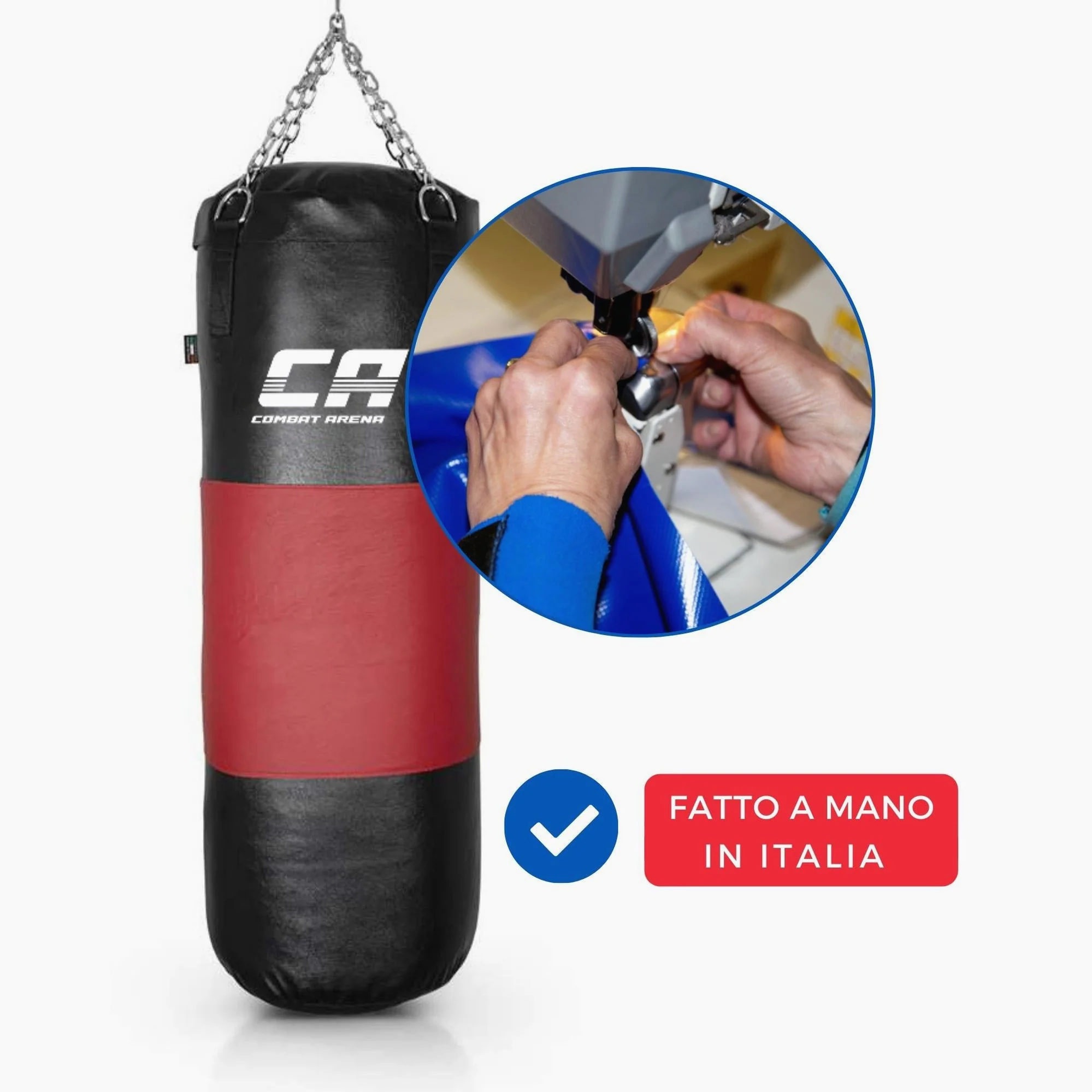 Heavy bag Combat Arena Leather strap 40 kg  - Image 4