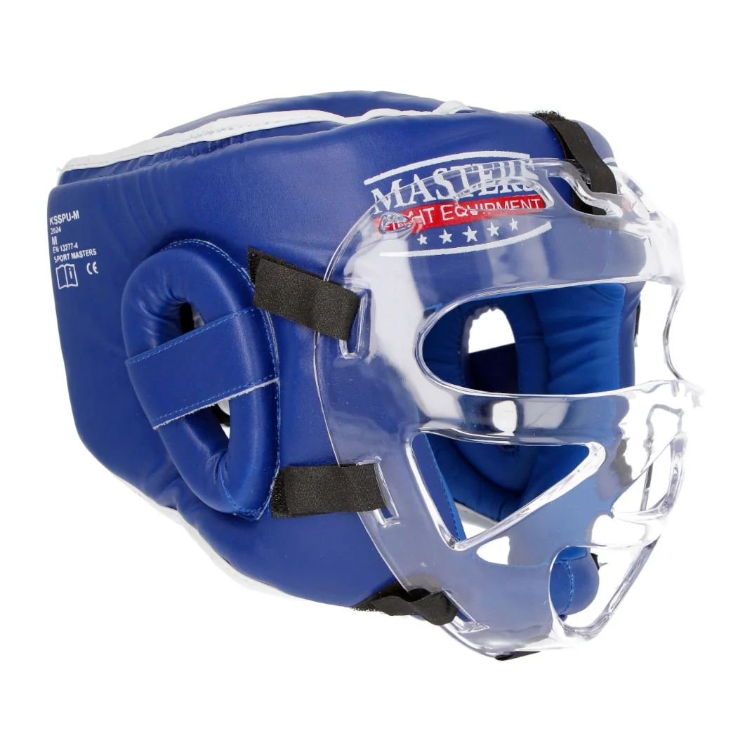 Headgear with visor Masters WAKO Blue  - Image 2