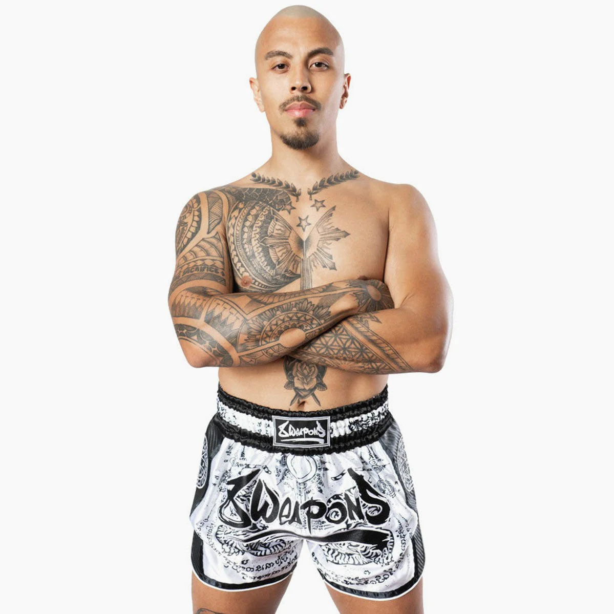 Kick-thai shorts 8 Weapons Carbon Sak Yant Tigers  - Image 13