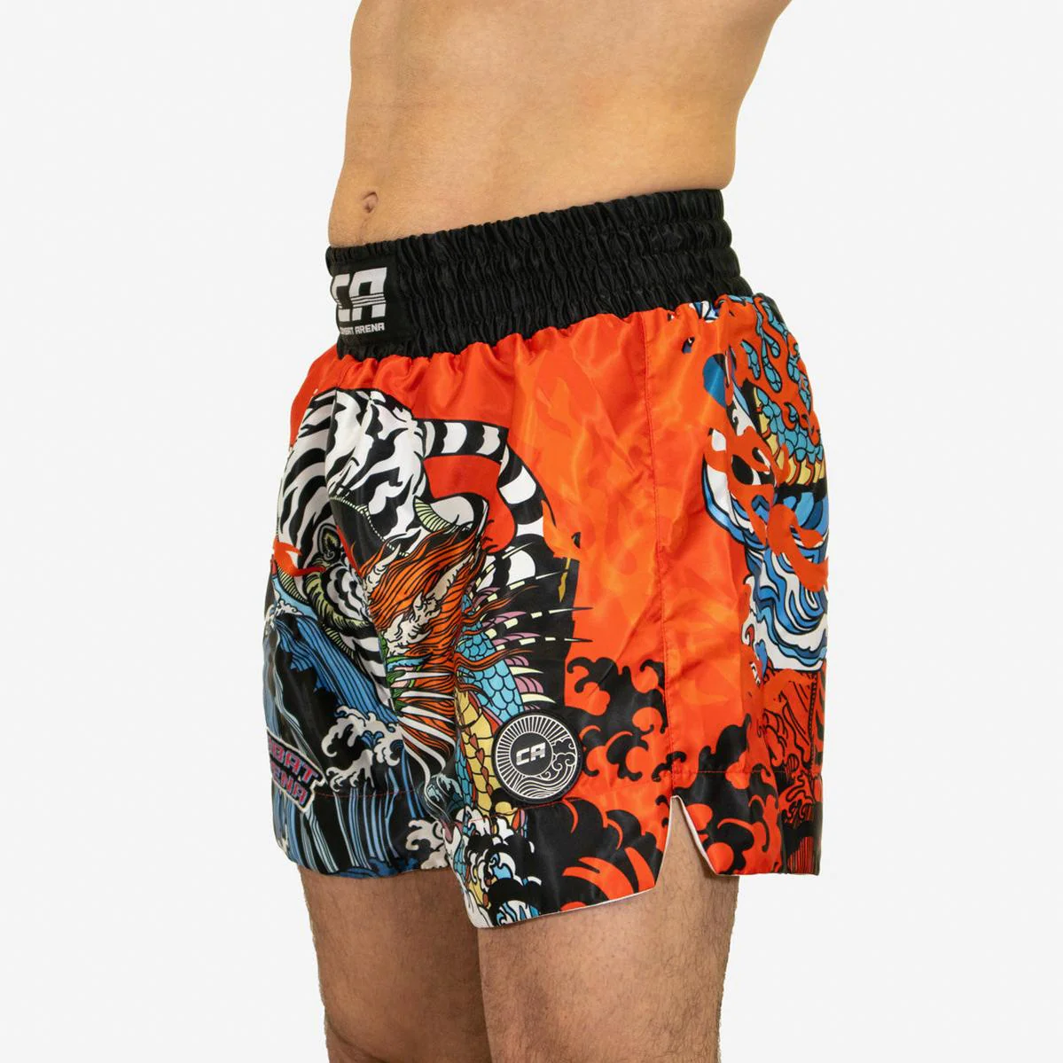 Kick-thai shorts Combat Arena Yin Yang Battle Red  - Image 2