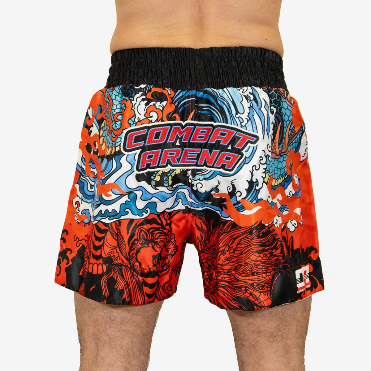 Kick-thai shorts Combat Arena Yin Yang Battle Red  - Image 5