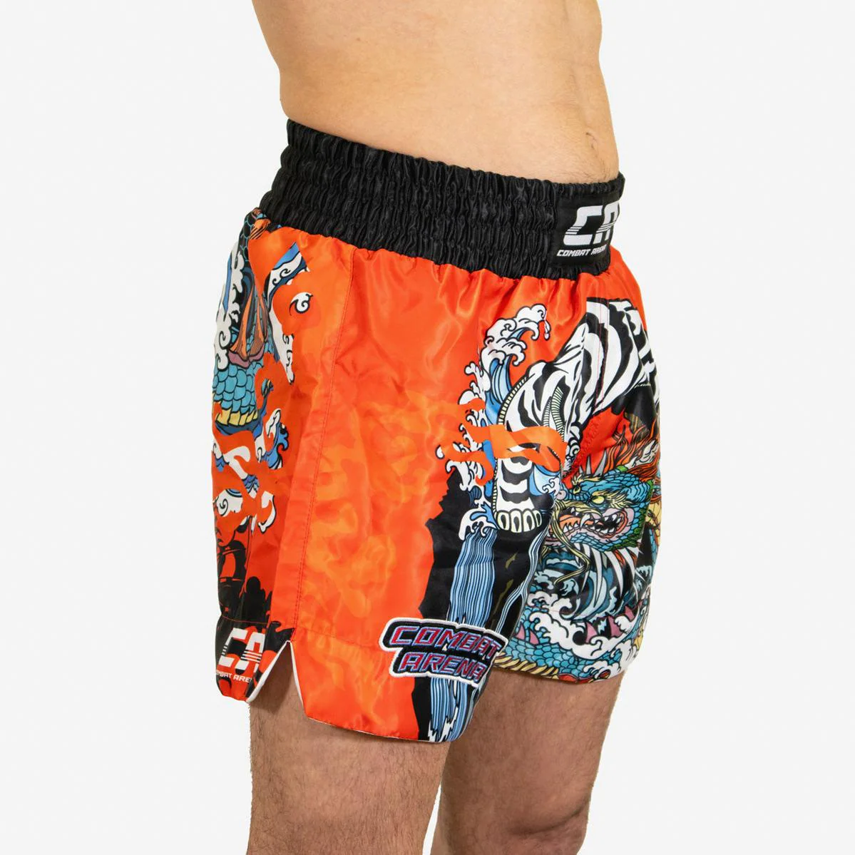 Kick-thai shorts Combat Arena Yin Yang Battle Red  - Image 8