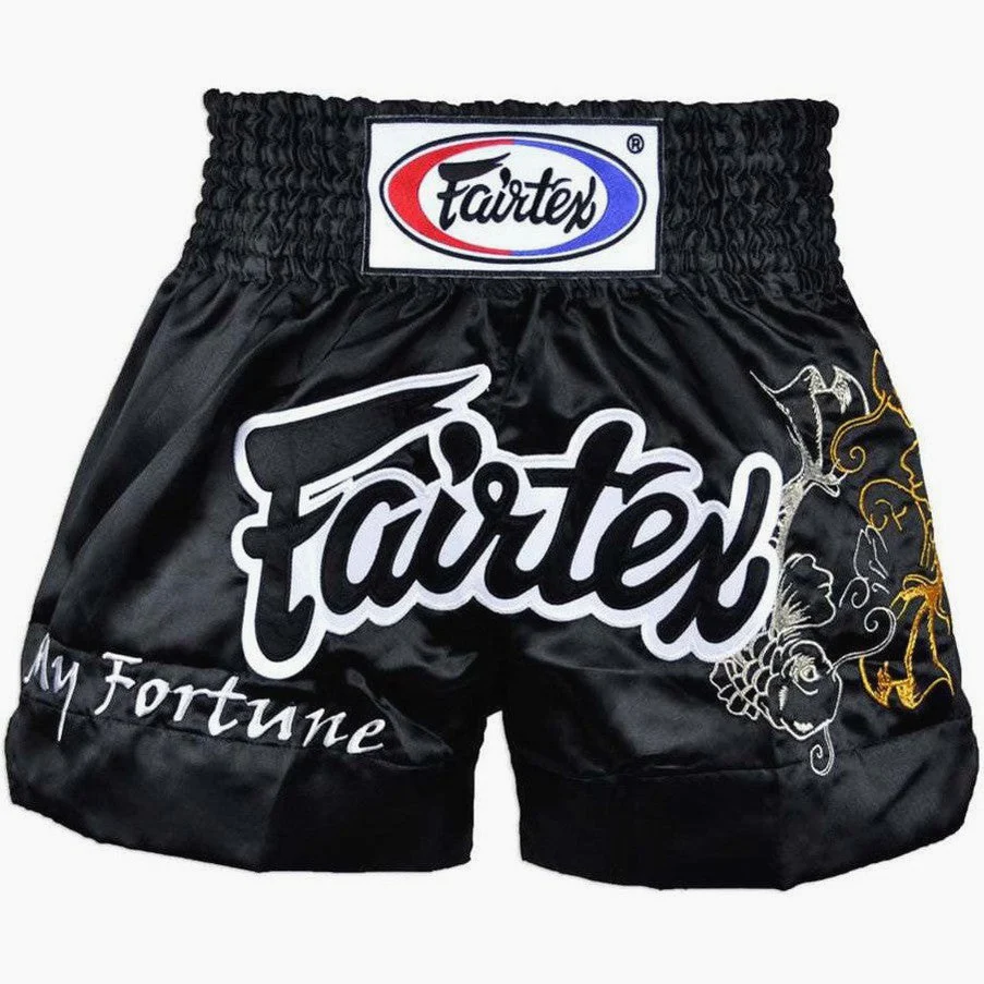 Kick-thai shorts Fairtex BS0639 My Fortune Black 