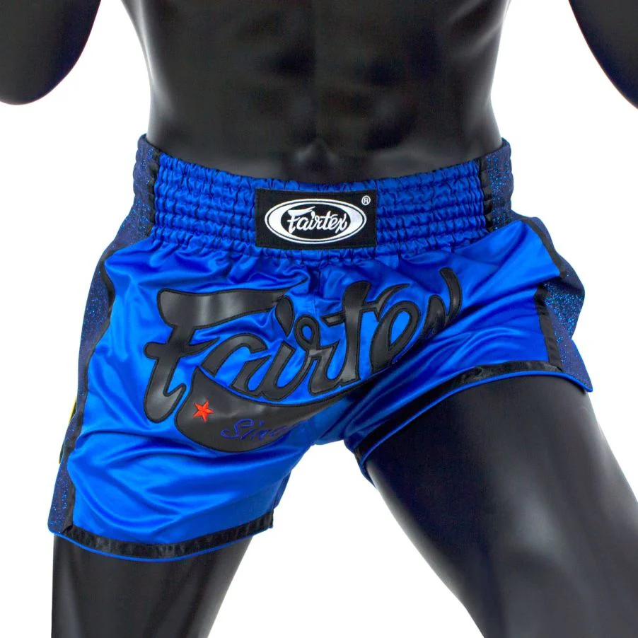 Kick-thai shorts Fairtex BS1702 Blue  - Image 3
