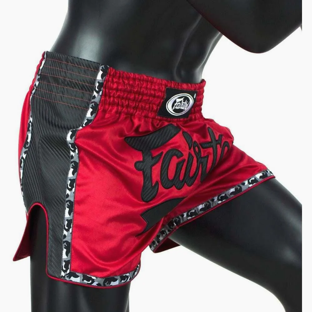 Kick-thai shorts Fairtex BS1703 Red  - Image 3
