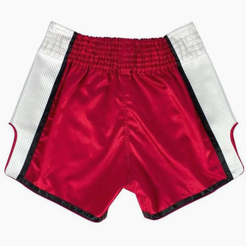 Kick-thai shorts Fairtex BS1704 Red-white  - Image 4