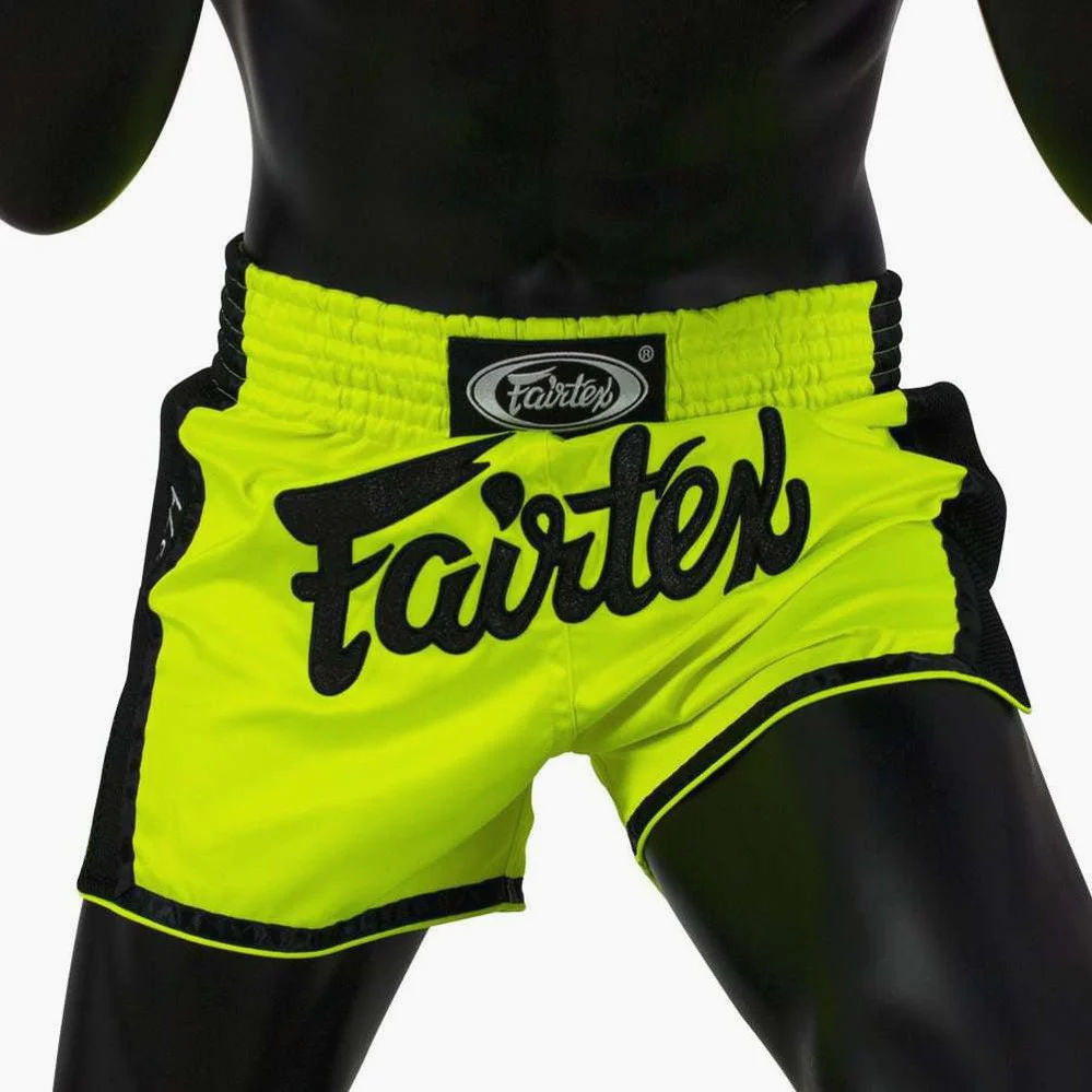 Kick-thai shorts Fairtex BS1706 Lime  - Image 2