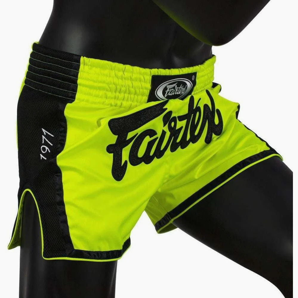 Kick-thai shorts Fairtex BS1706 Lime  - Image 3
