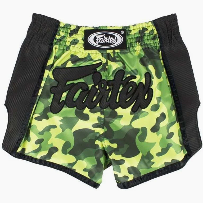 Kick-thai shorts Fairtex BS1710 Green Camo 