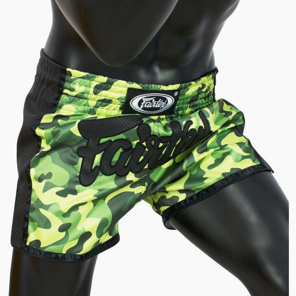 Kick-thai shorts Fairtex BS1710 Green Camo  - Image 3