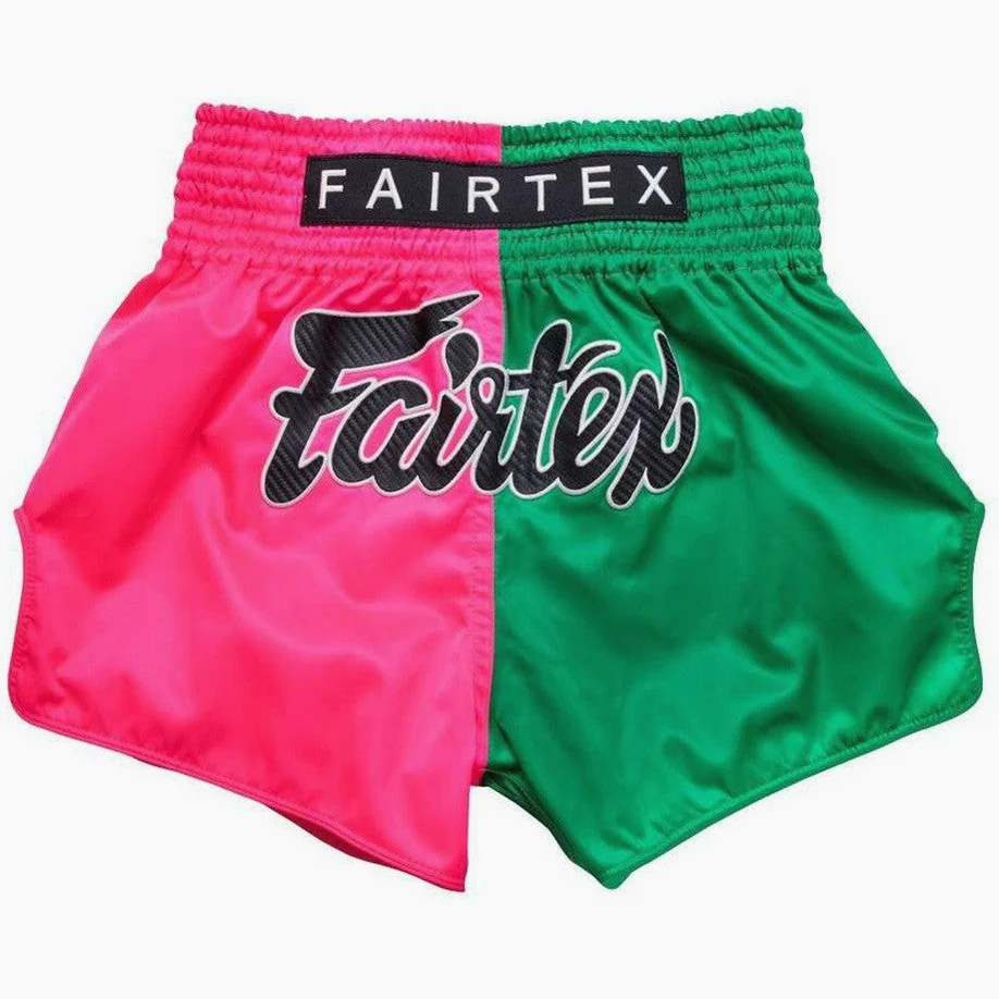 Kick-thai shorts Fairtex BS1911 Pink-Green 