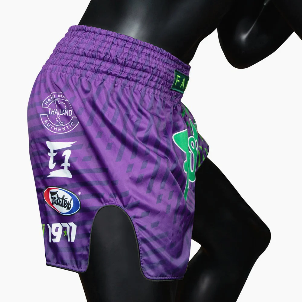 Kick-thai shorts Fairtex BS1922 Racer Purple  - Image 6