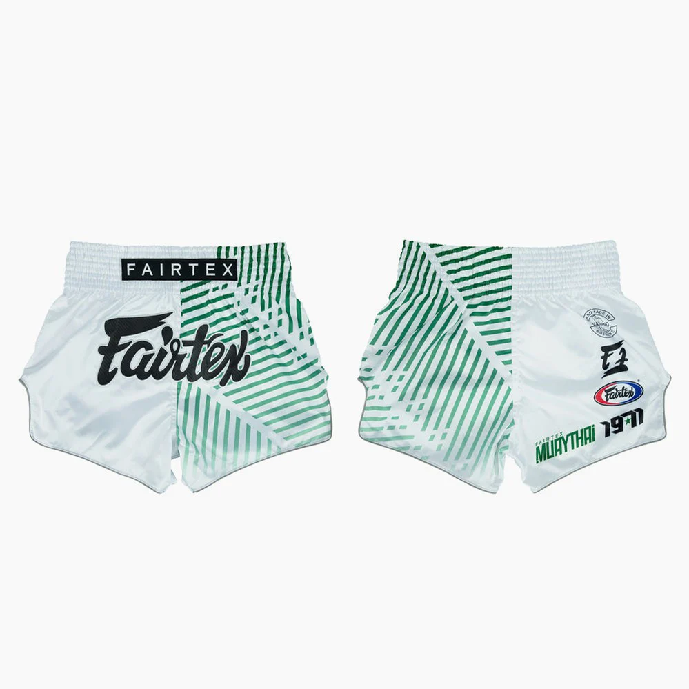 Kick-thai shorts Fairtex BS1923 White Racer  - Image 5