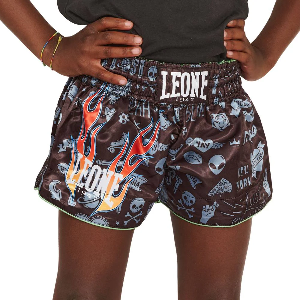 Kids kick-thai shorts Leone Flames ABJ20  - Image 2