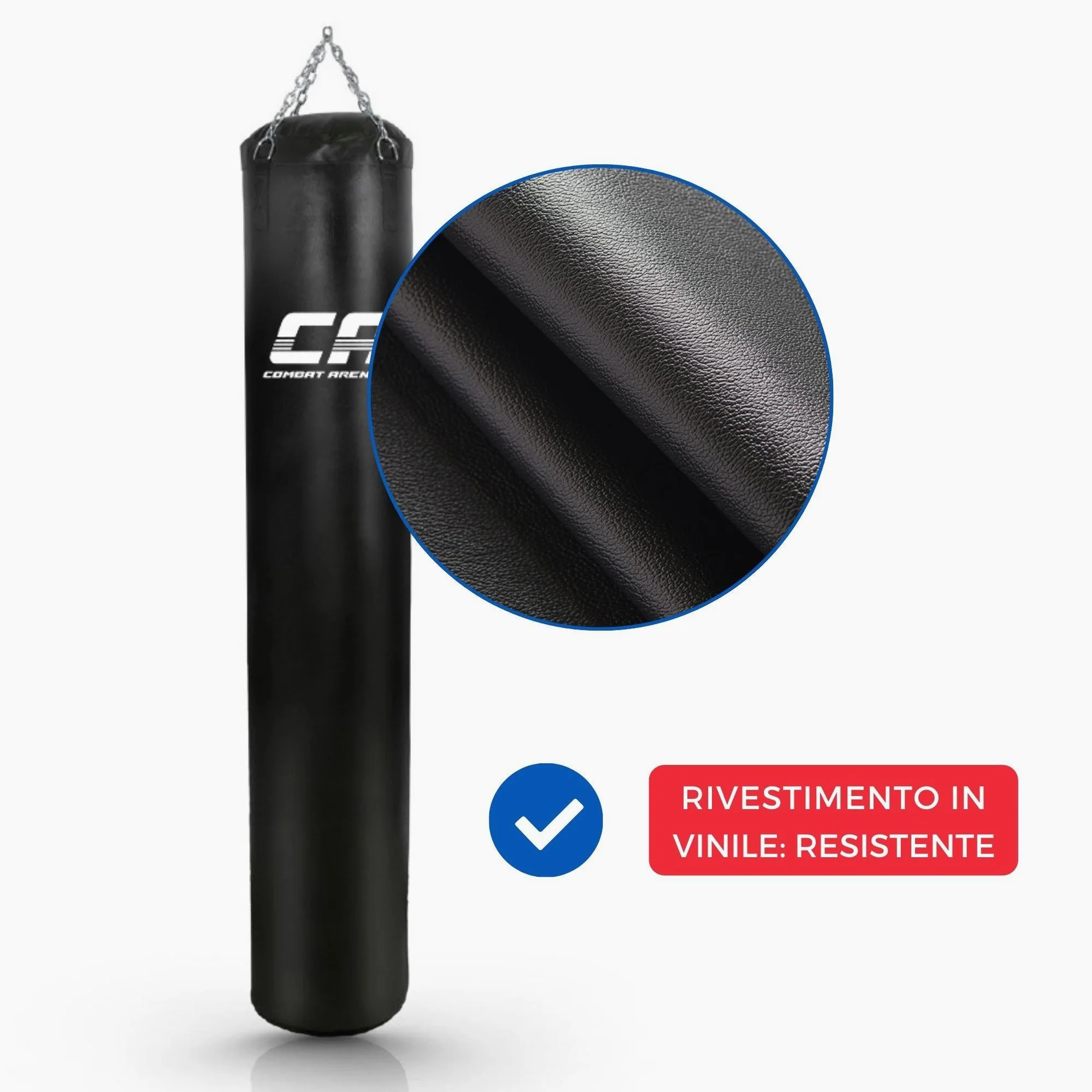Long bag Combat Arena Training PRO 60 Kg Black  - Image 7