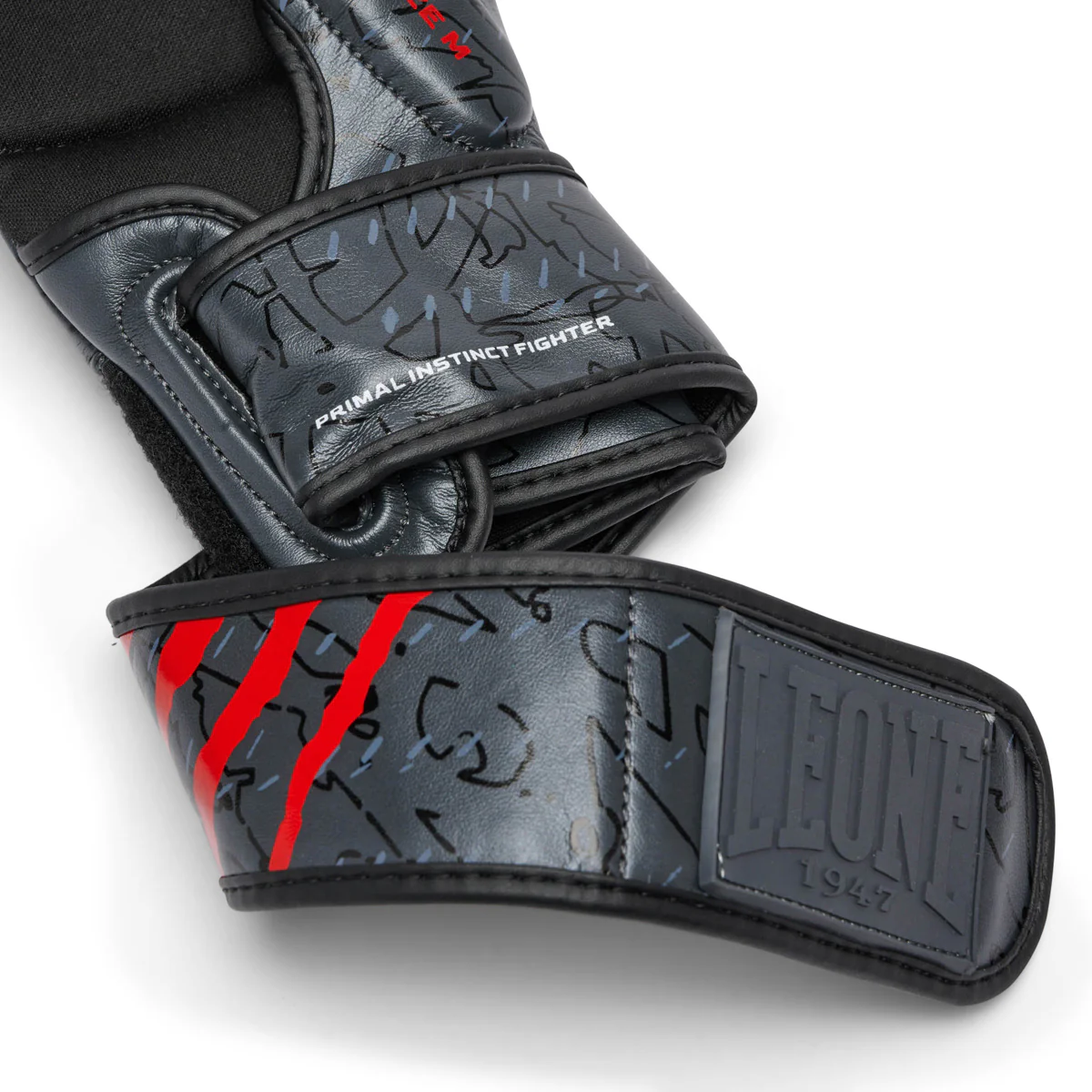 MMA Gloves Leone Primal Instinct Training GP116 with thumb Black  - Image 7