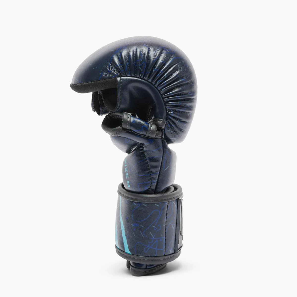 MMA gloves Leone Primal Instinct Training GP116 with blue thumb  - Image 3