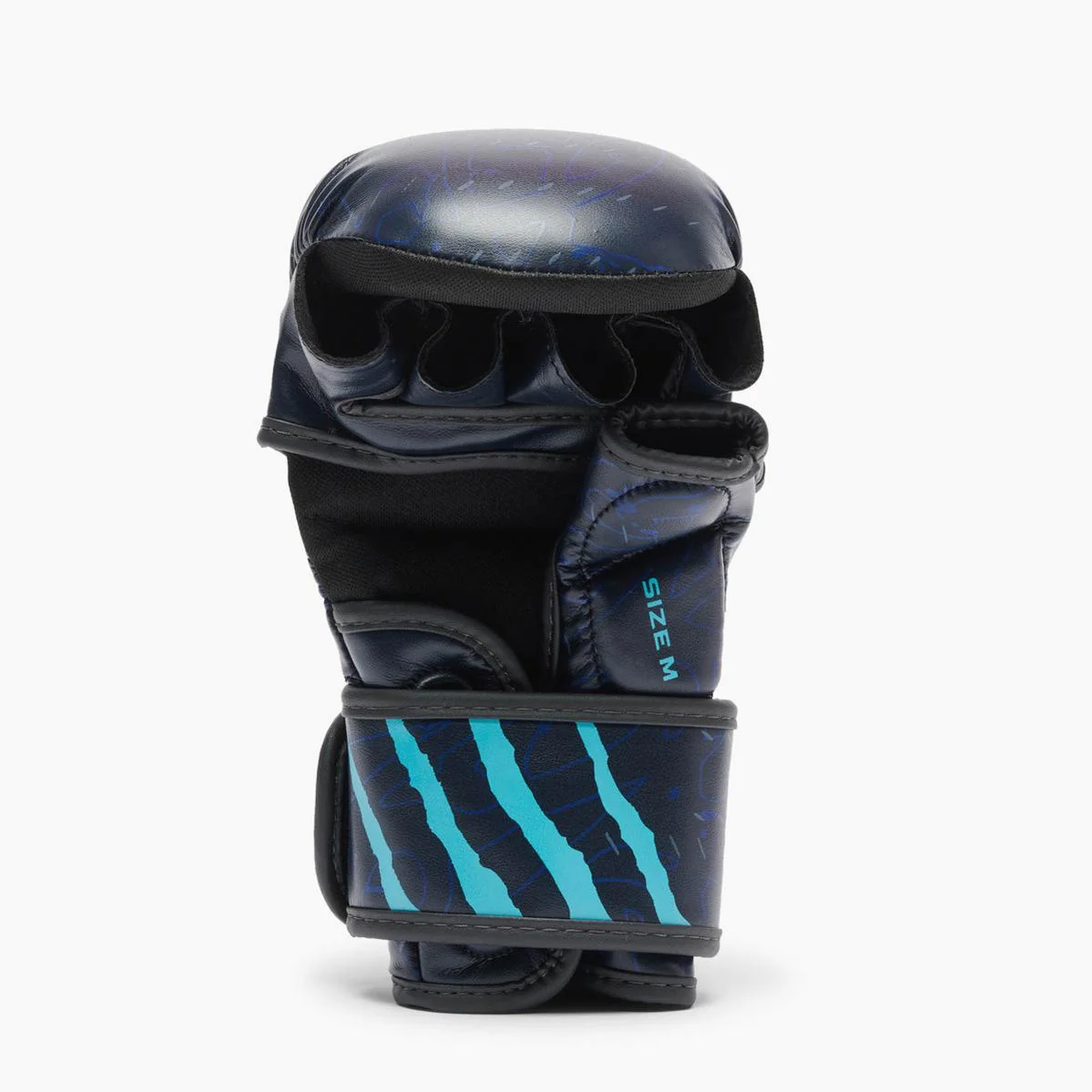 MMA gloves Leone Primal Instinct Training GP116 with blue thumb  - Image 4