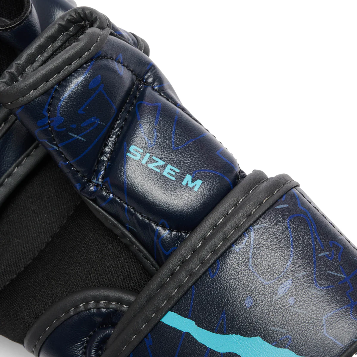 MMA gloves Leone Primal Instinct Training GP116 with blue thumb  - Image 7