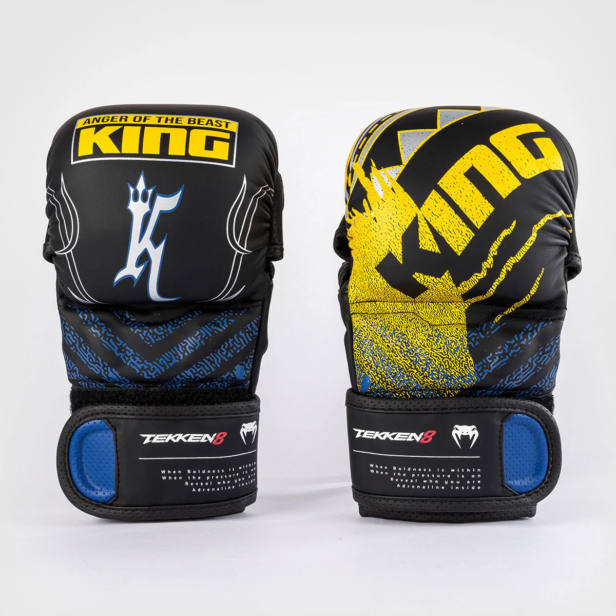 MMA gloves Tekken 8 King Black-yellow  - Image 3