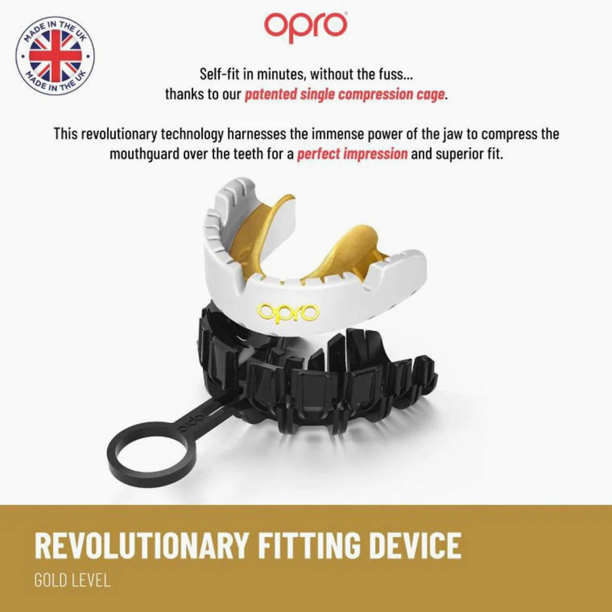 Mouthguard Opro Gold Self-Fit Braces for appliance  - Image 7