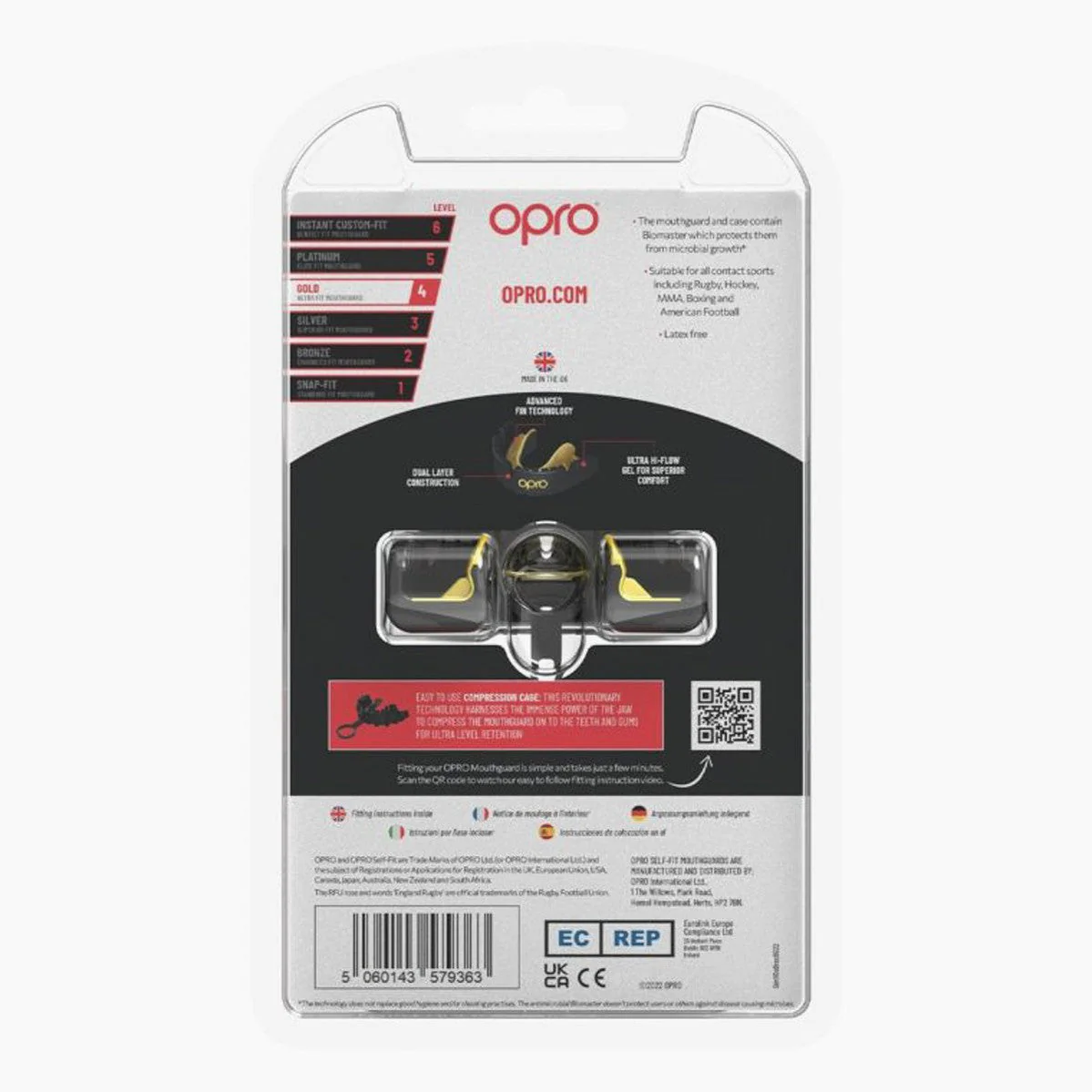 Mouthguard Opro Gold Self-Fit Braces for appliance  - Image 9