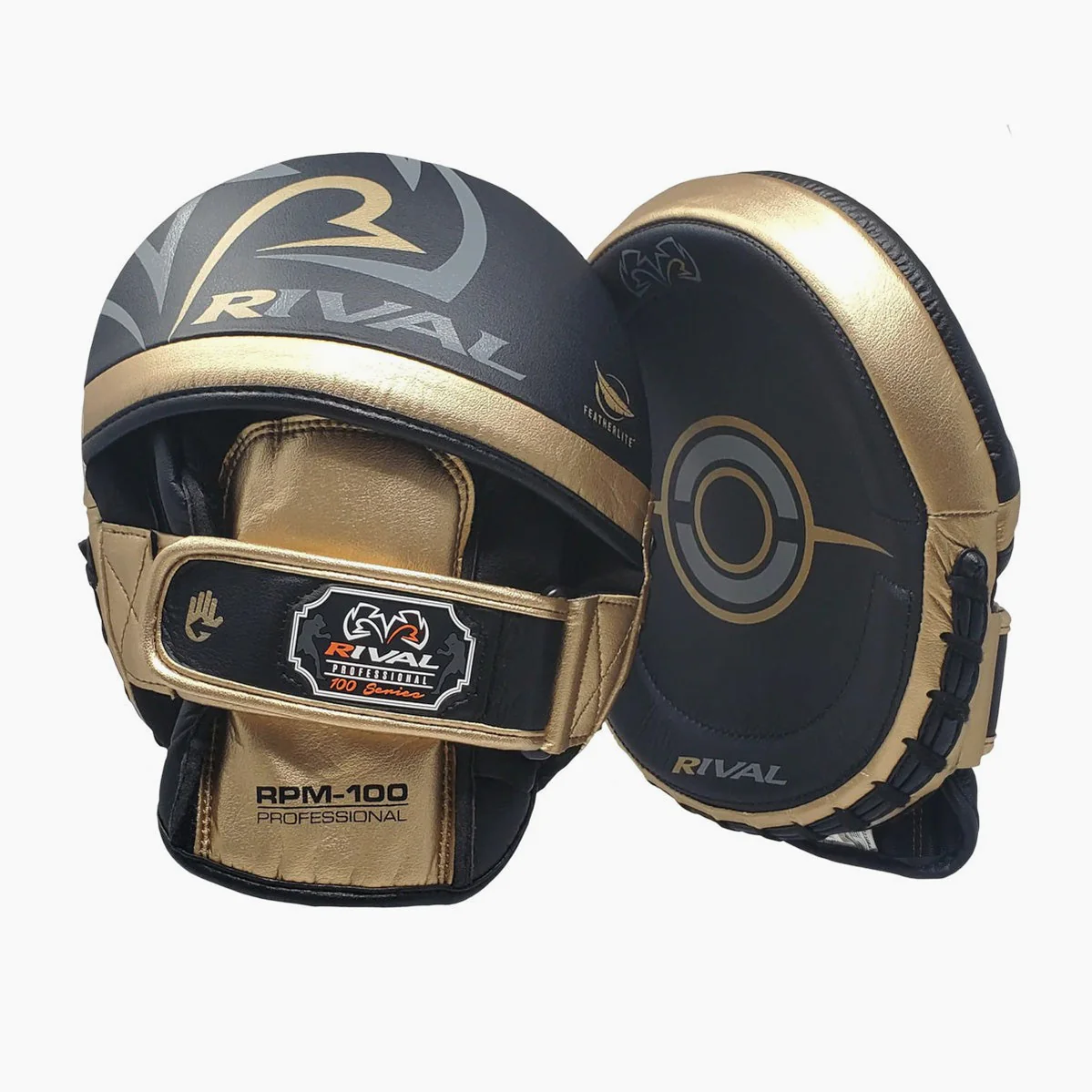 Punch mitts Rival Professional RPM100 Black-Gold  - Image 2