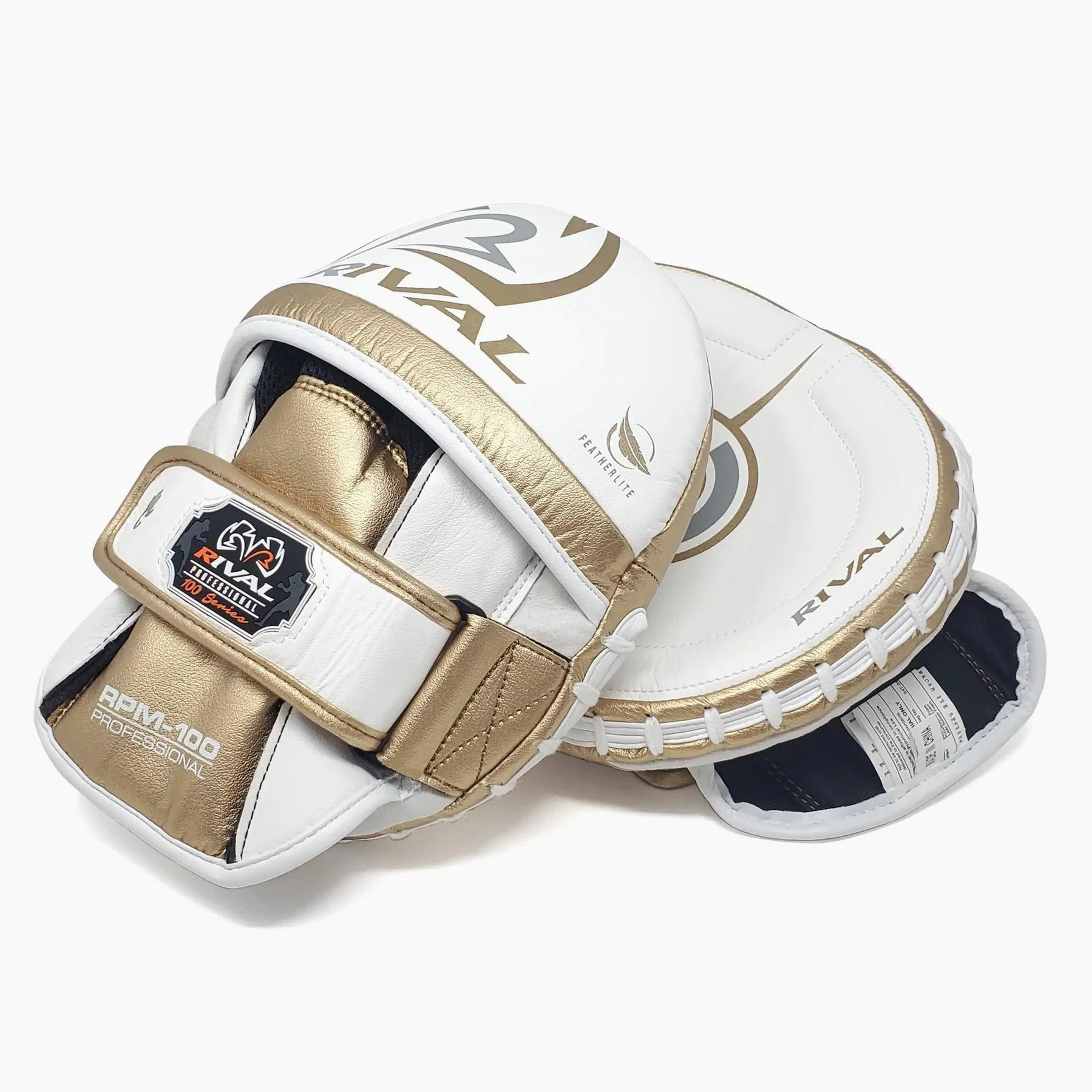 Punch mitts Rival Professional RPM100 White-Gold  - Image 3