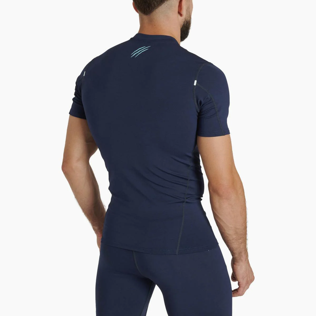 Rashguard Leone Primal Instinct AB917 short sleeves Blue  - Image 2