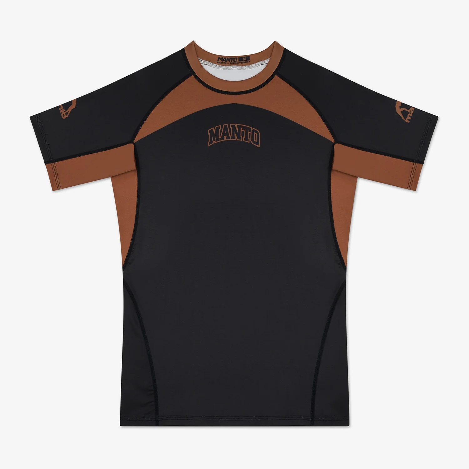 Rashguard Manto Ranked 25 short sleeves Brown 