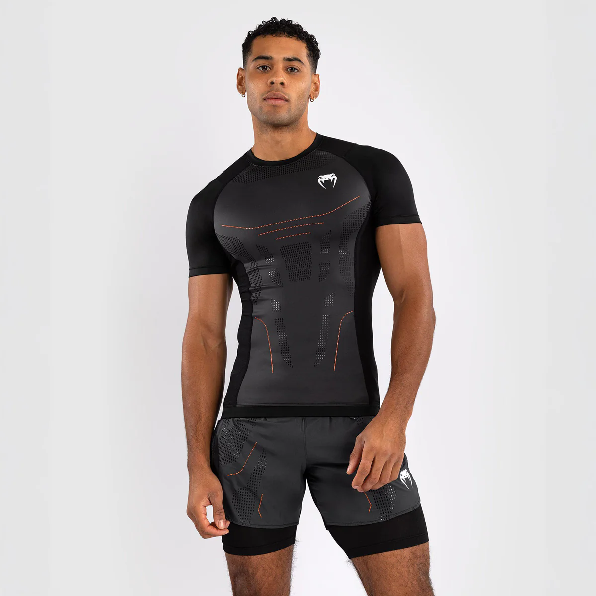 Rashguard Venum Technical 3.0 short sleeves Graphite 