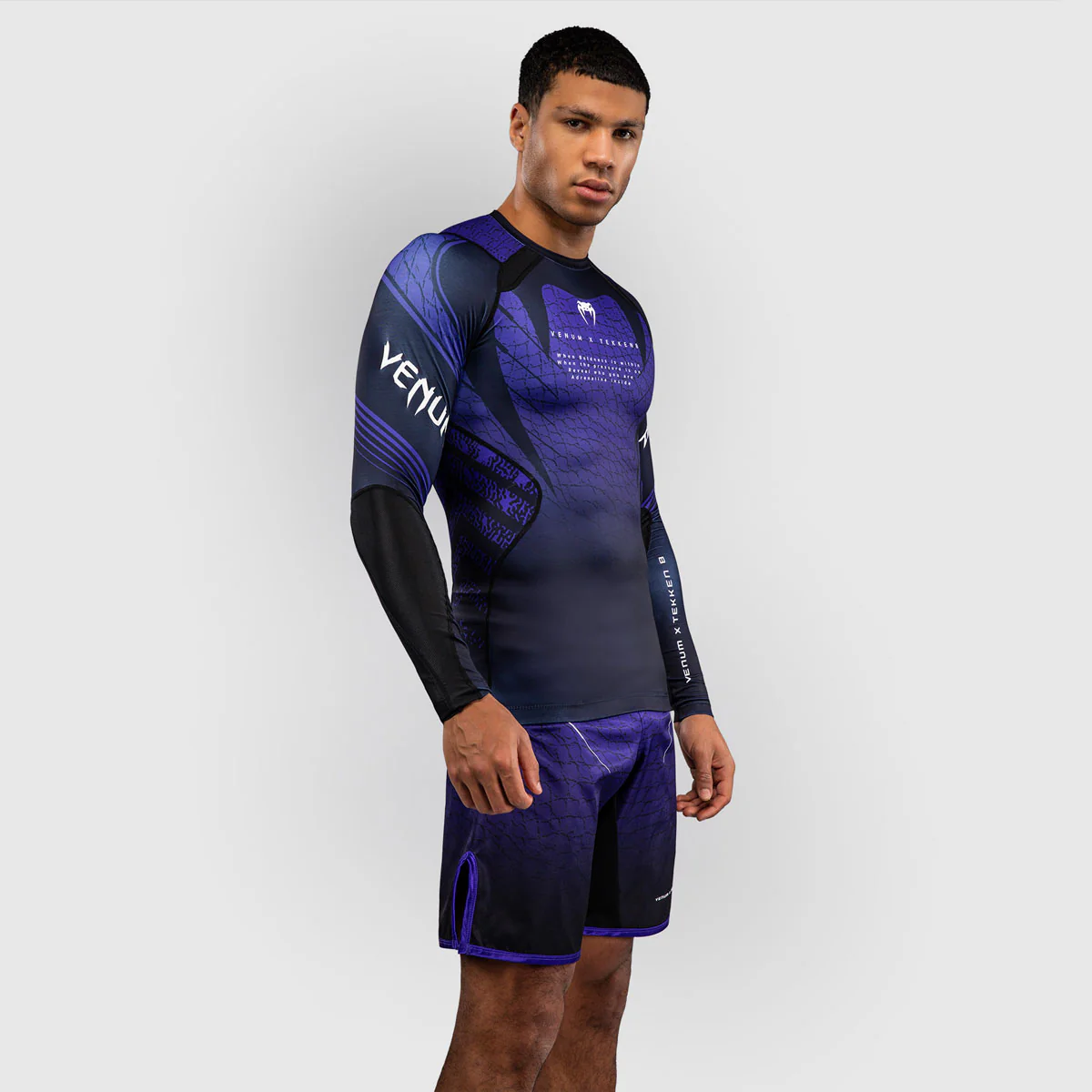 Rashguard Venum Tekken 8 Kazuya long sleeves Black-purple  - Image 2