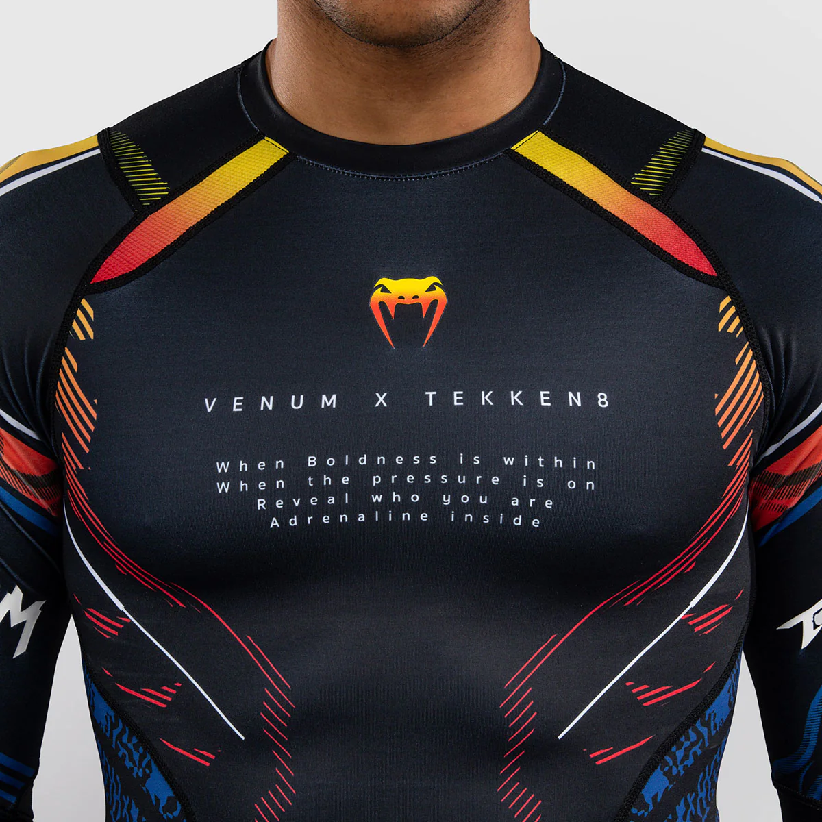 Rashguard Venum Tekken 8 Yoshimitsu long sleeves Black-orange  - Image 5