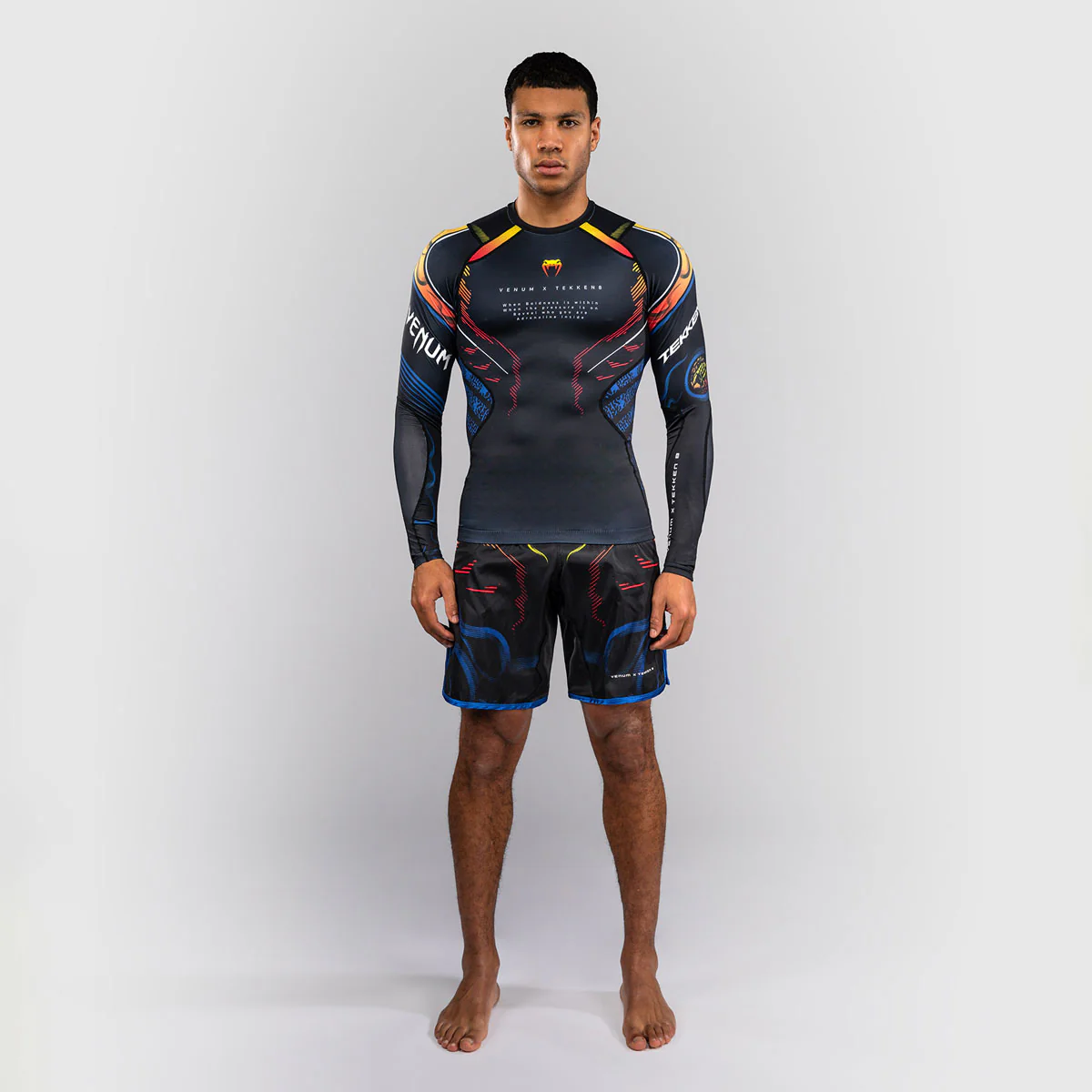 Rashguard Venum Tekken 8 Yoshimitsu long sleeves Black-orange  - Image 7