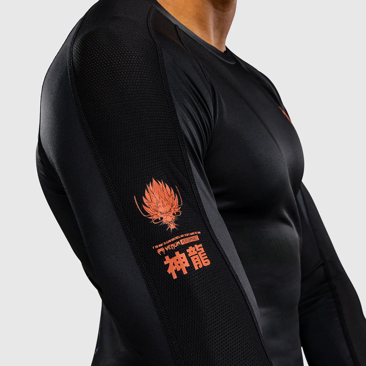 Rashguard Venum Thunder Dragon long sleeves Black  - Image 7