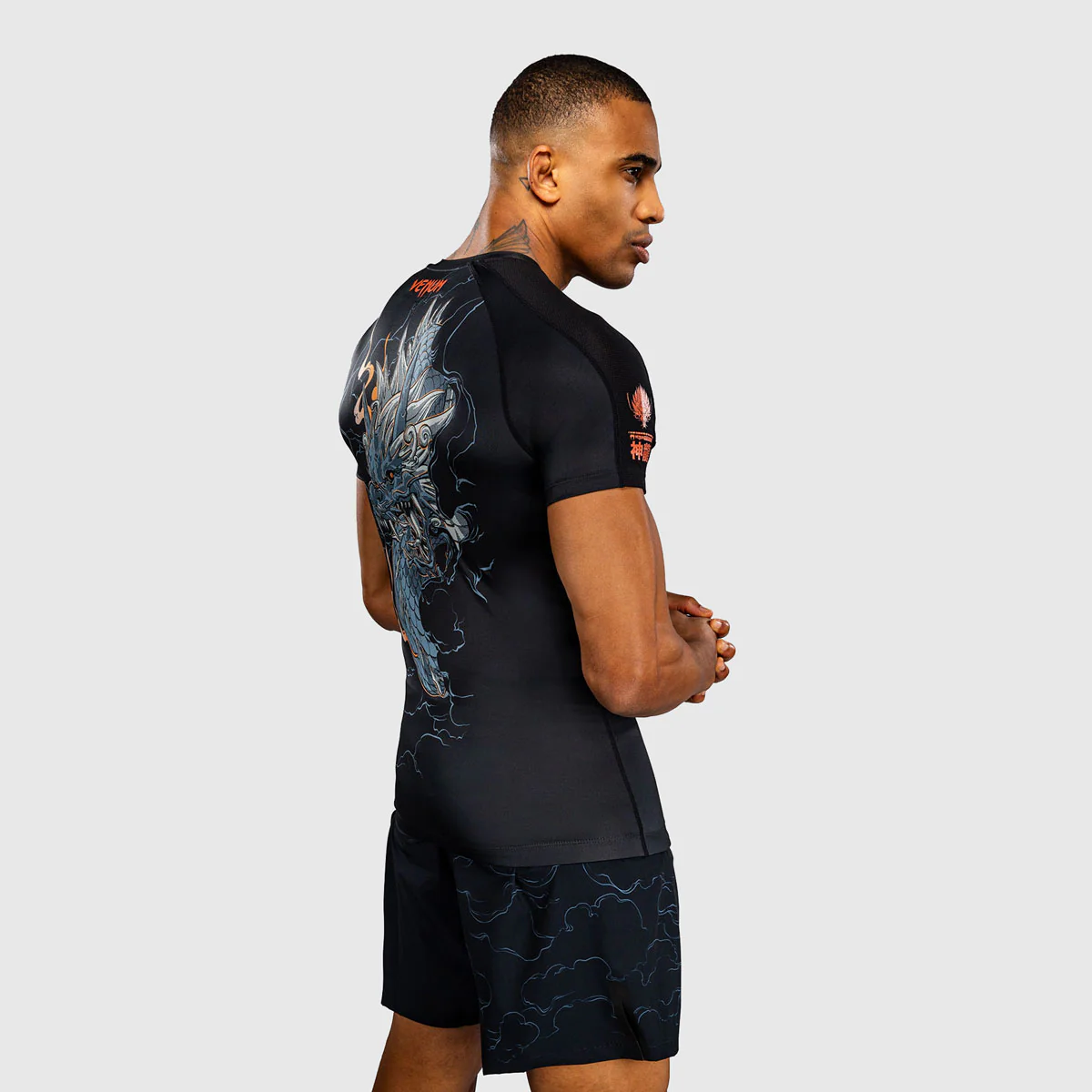 Rashguard Venum Thunder Dragon short sleeves Black  - Image 5