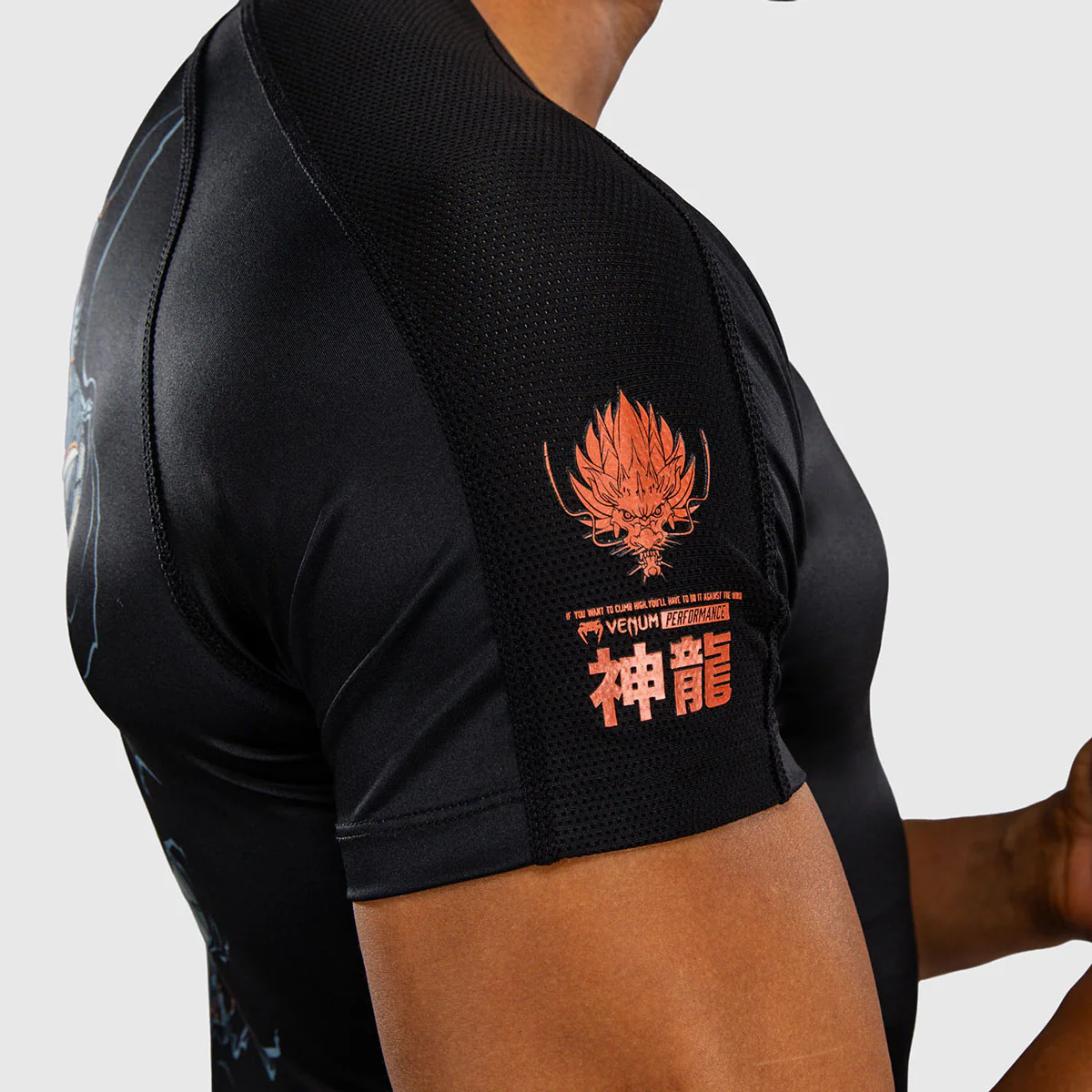 Rashguard Venum Thunder Dragon short sleeves Black  - Image 7