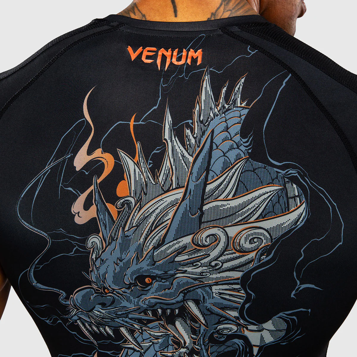 Rashguard Venum Thunder Dragon short sleeves Black  - Image 8