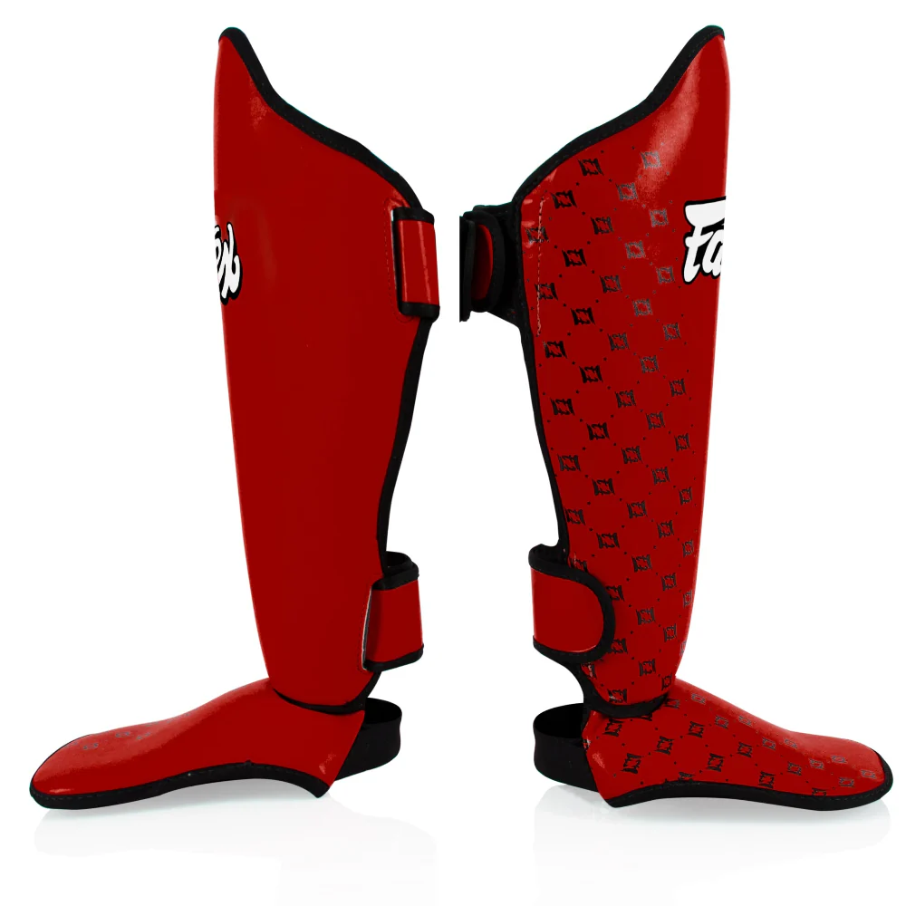 Shinguards Fairtex Competition SP5 with red footrests  - Image 3