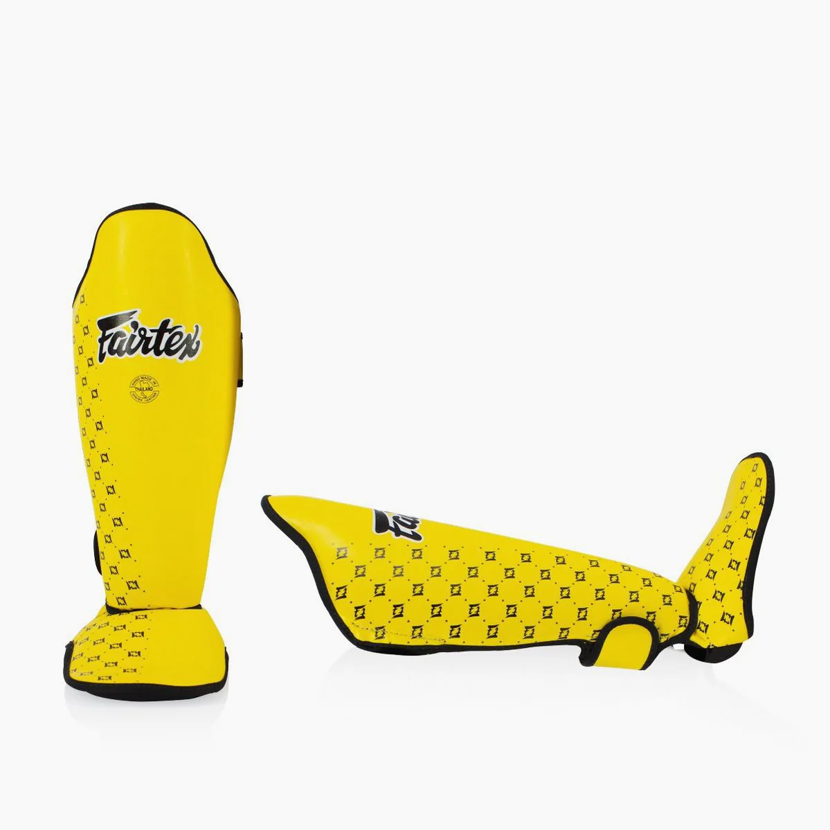 Shinguards Fairtex Competition SP5 with footrests Yellow  - Image 2