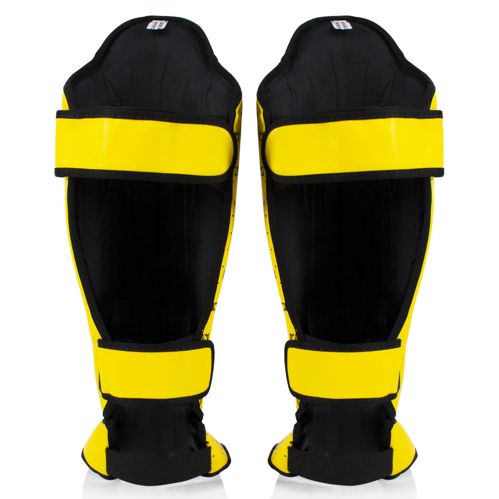 Shinguards Fairtex Competition SP5 with footrests Yellow  - Image 4