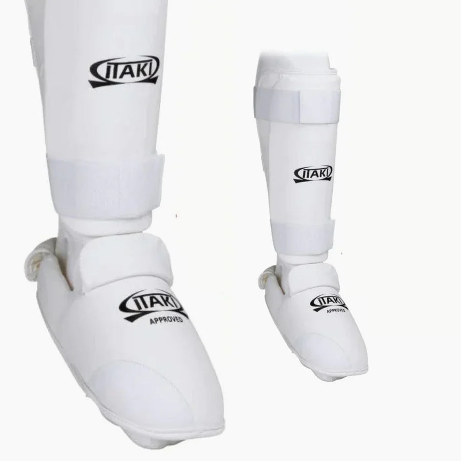 shinguards Karate Itaki with foot protectors Art.413A  - Image 3
