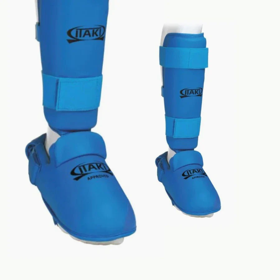 shinguards Karate Itaki with foot protectors Art.413A  - Image 4