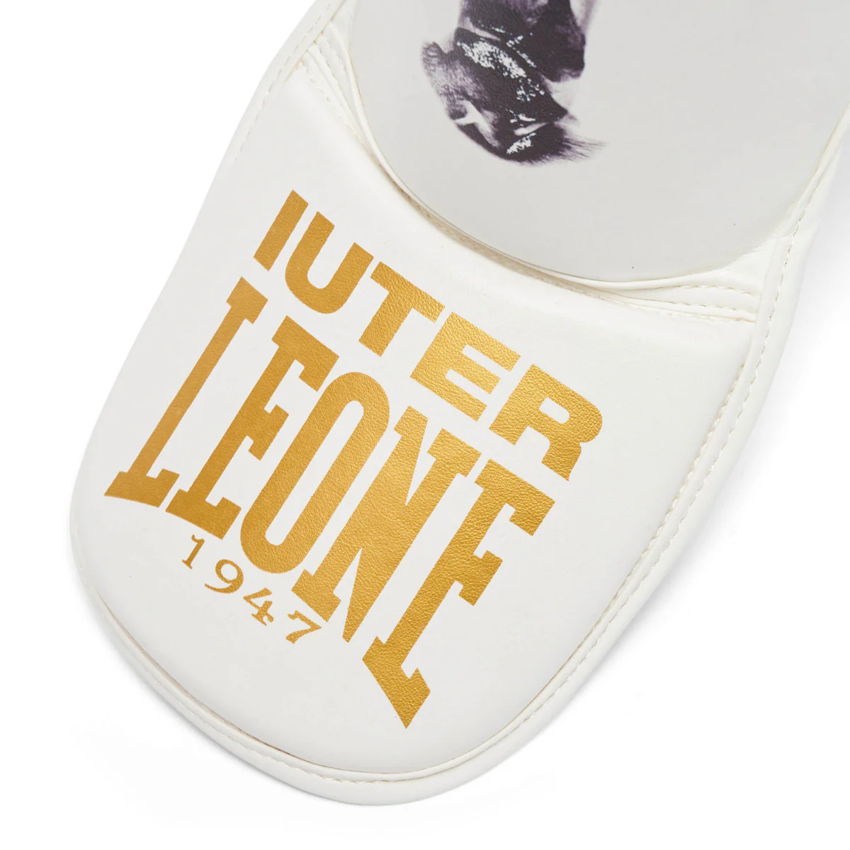 Shinguards Leone Iuter PT01IU with foot guard White  - Image 5