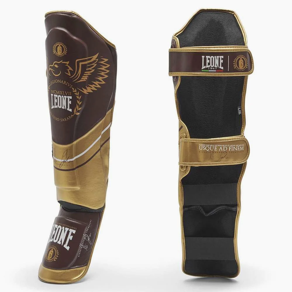 shinguards Leone Legionarivs Alessio Sakara PT152 with foot guards 