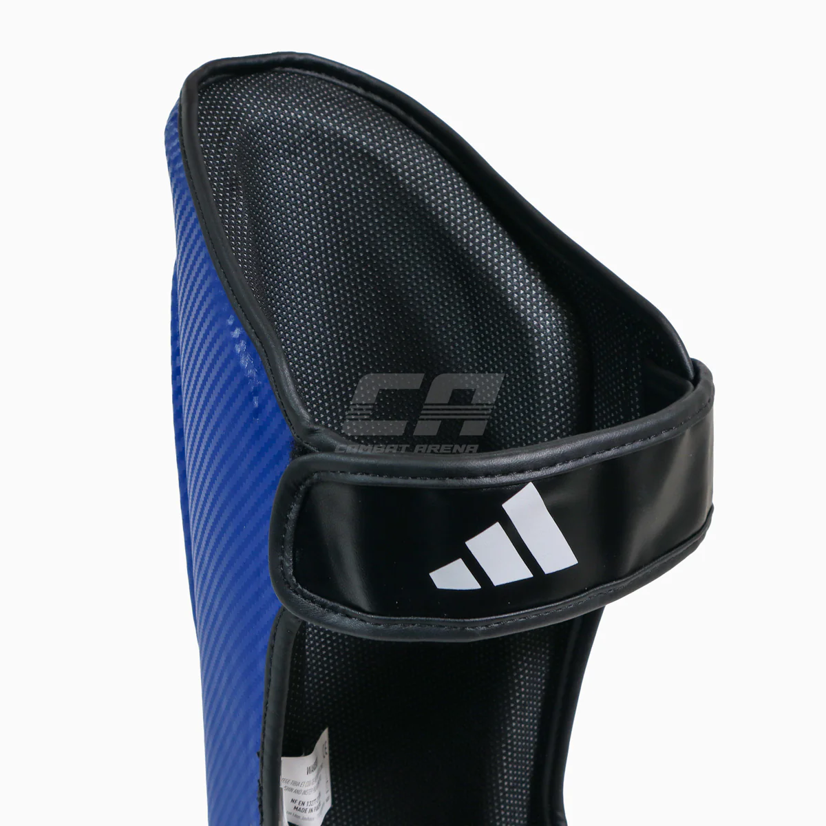 Shinguards with foot guard Adidas Pro Kickboxing WAKO Blue-white  - Image 3
