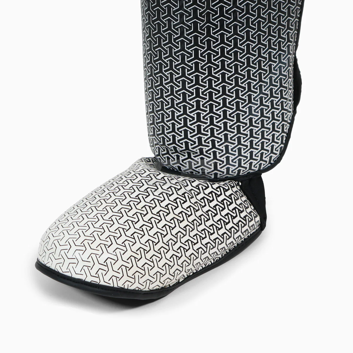 Shinguards with foot guard Adidas Pro Kickboxing WAKO Black-white  - Image 5