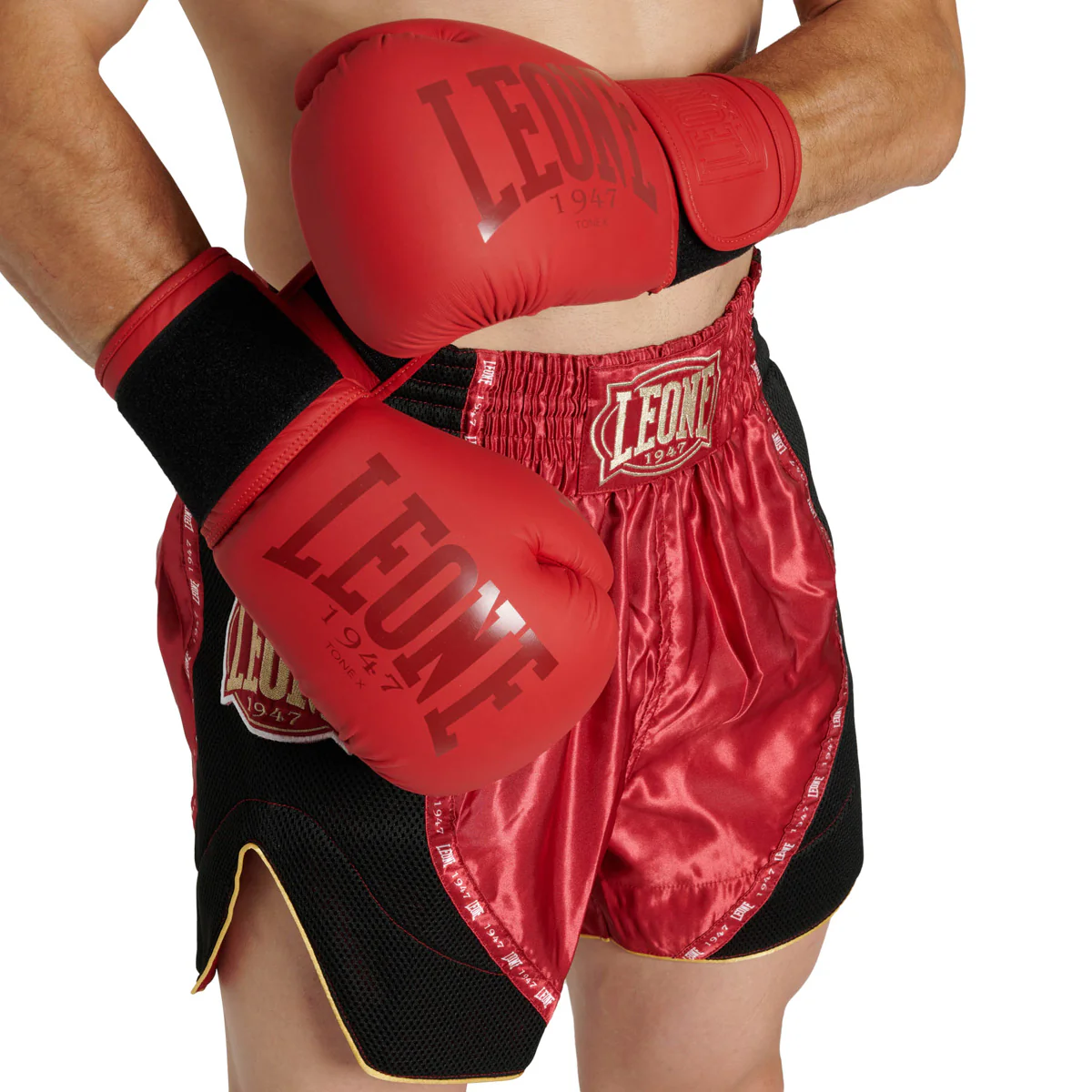 Shorts kick-thai Leone Classic AB881 Red  - Image 7