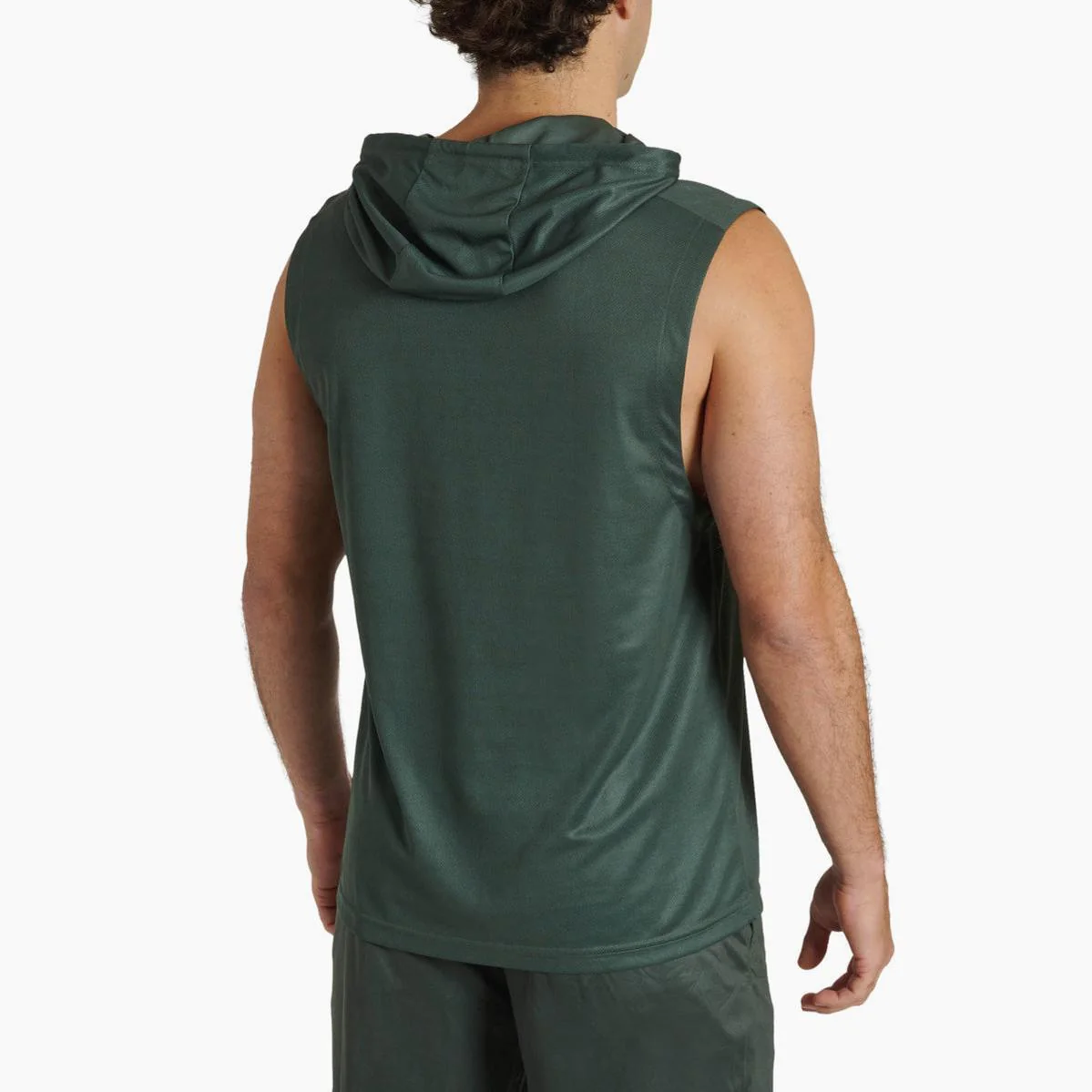 Sleeveless with hood Leone Logo ABX120 Green  - Image 2