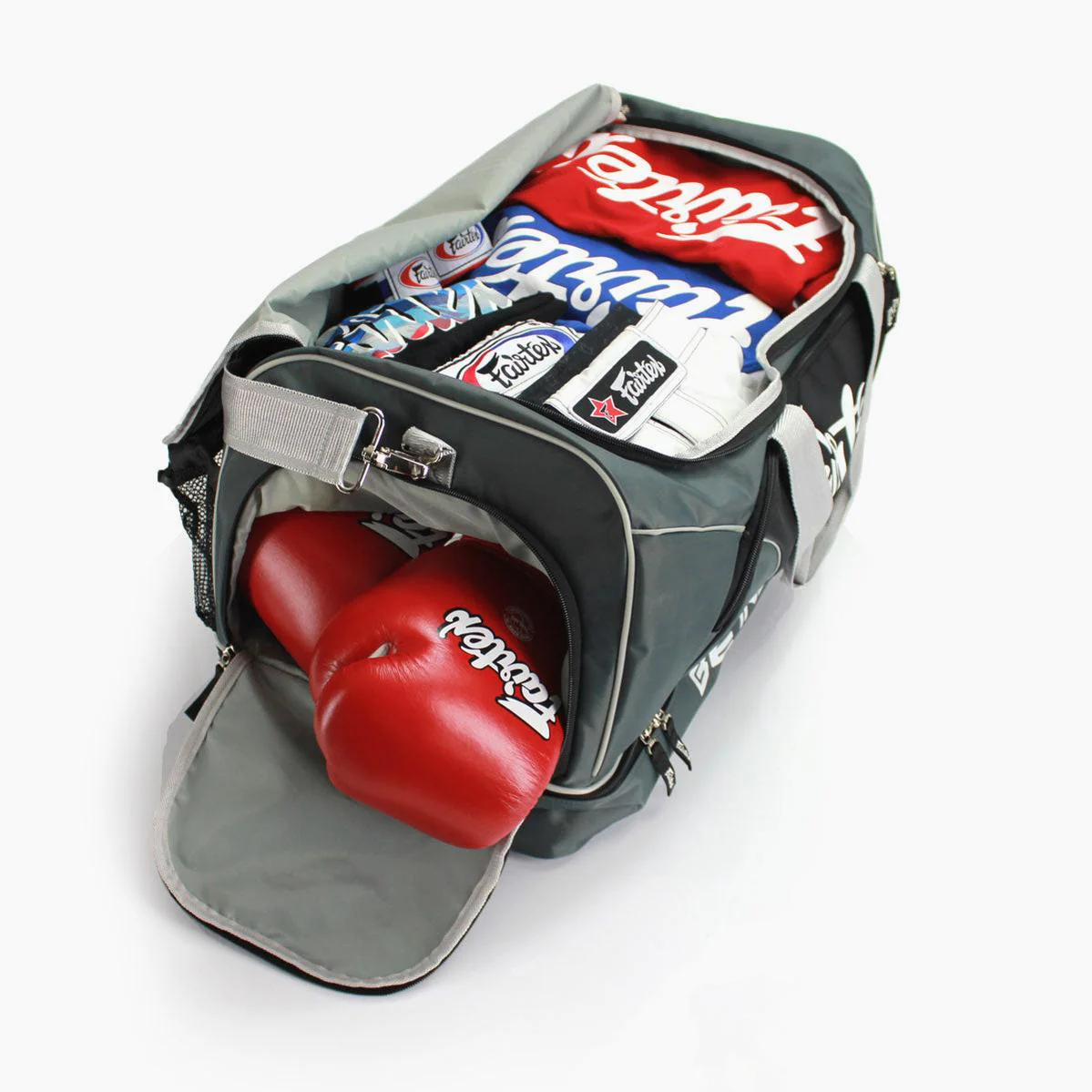 Sports bag from gym Fairtex BAG2 Gray-black  - Image 5